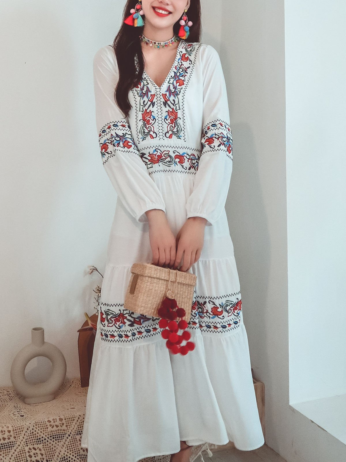 women’s embroidered dress